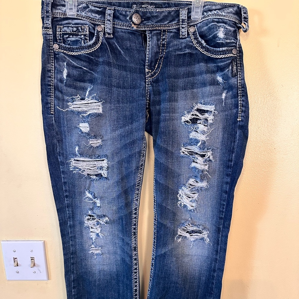 Silver Jeans Tuesday Low Slim Boot